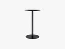 Harbour Column Counter Table 60x70 - Charcoal Linoleum with Black Baser