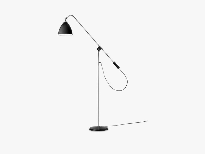 Bestlite BL4 Floor Lamp - Ø21 - Crome Base, Black