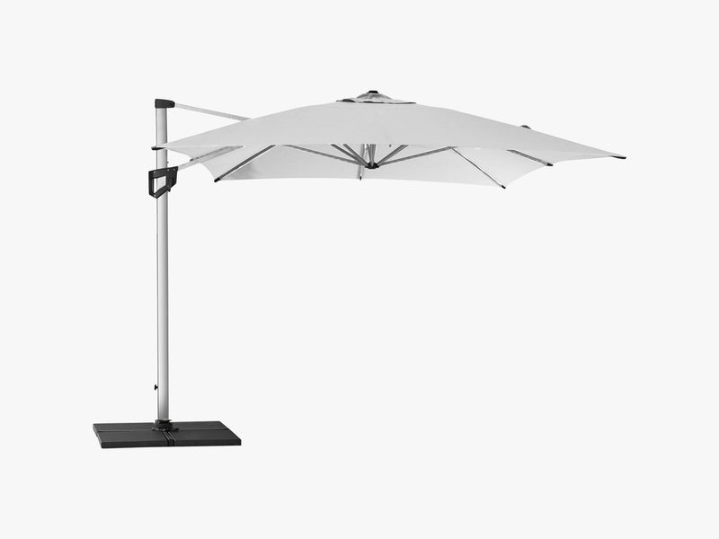 Hyde Luxe Hanging Parasol Inkl Fod - 3X4 M, White