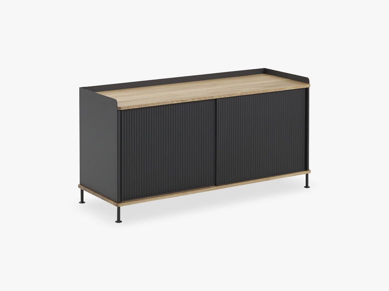 Enfold Sideboard / Low, Oak/Black