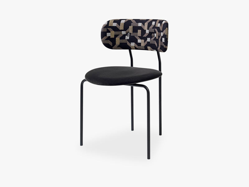 Coco Dining Chair, Dedar Pachisi & Velluto Velvet G075_130