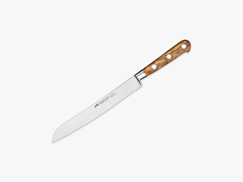 Ideal Provence brødkniv stål/oliventræ, L20cm