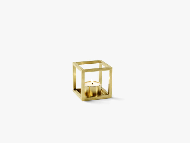 Kubus Tealight, brass