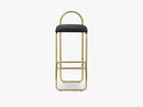 ANGUI bar chair high, gold/anthracite