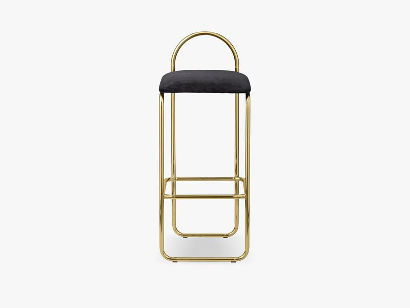 ANGUI bar chair high, gold/anthracite