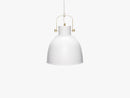 Lampe, hvid/guld
