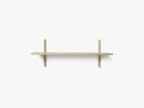 Sector Shelf S/W - Oak - Brass