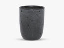 Aya Mug 10cm, matt grey/black