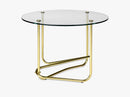 Matégot Coffee Table, Glass Clear top