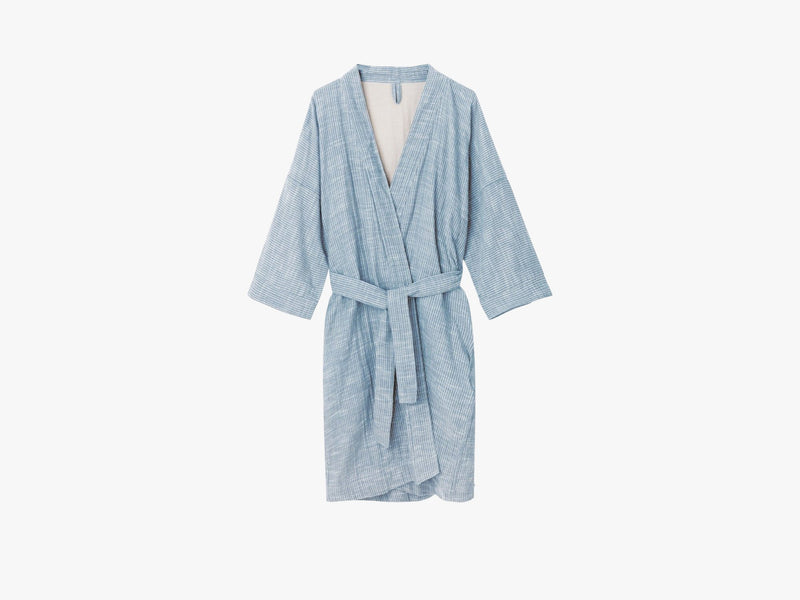 Bathrobe Striped, Indigo