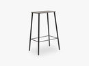 Adam Stool H65, Black Leather