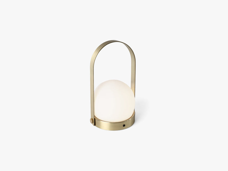 Carrie LED Lamp, Brushed Brass