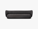Rico 4-Seater Sofa - Bouclet, Warm Dark Grey