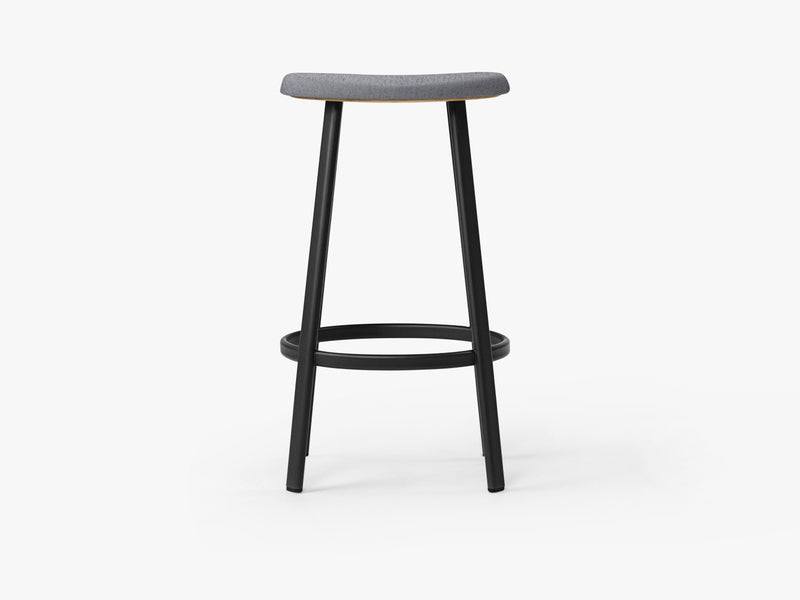 Anno Stool H75, Black/Mosquito Grey Textile