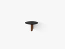 Column JA1 Ø25cm, Black anodized & solid walnut