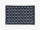 Floormat, 40x60 cm, dot, blue/grey
