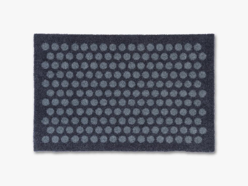 Floormat, 40x60 cm, dot, blue/grey