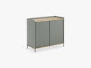 Enfold Sideboard / Tall, Oak/Dusty Green