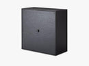 Frame 42 INCL door, 21x42x42, black stained ash