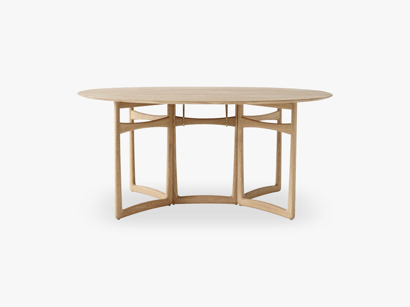 Drop Leaf HM6, White Oiled Oak, Dining Table