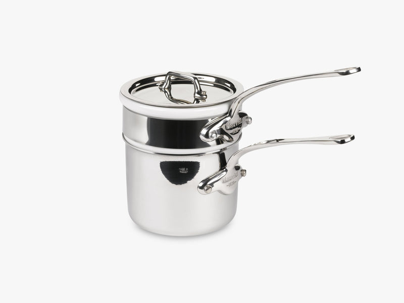 Cook Style bain-marie stål med porcelænsindsats