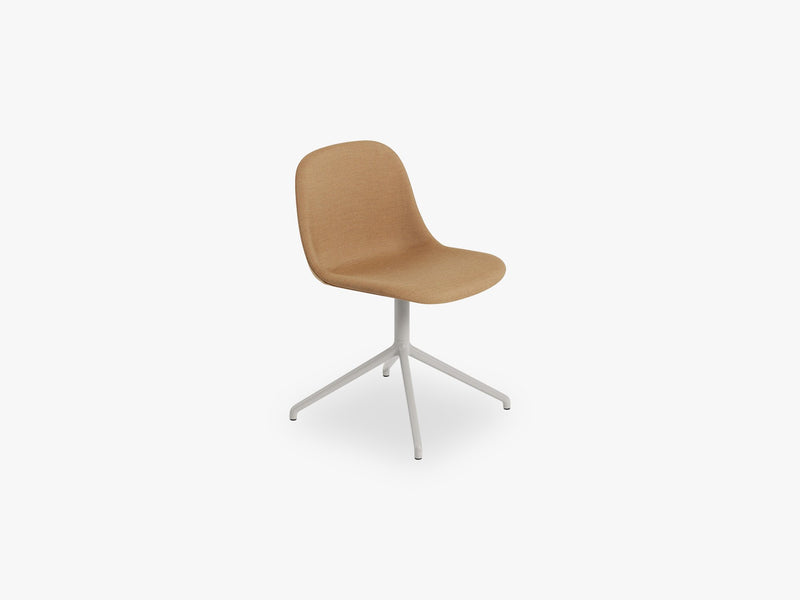 Fiber Side Chair - Swivel WO Return - Textile Shell, Remix 433 / Grey