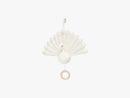 Music Mobile Peacock, Creme White