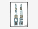 Numbers Dusty BLue