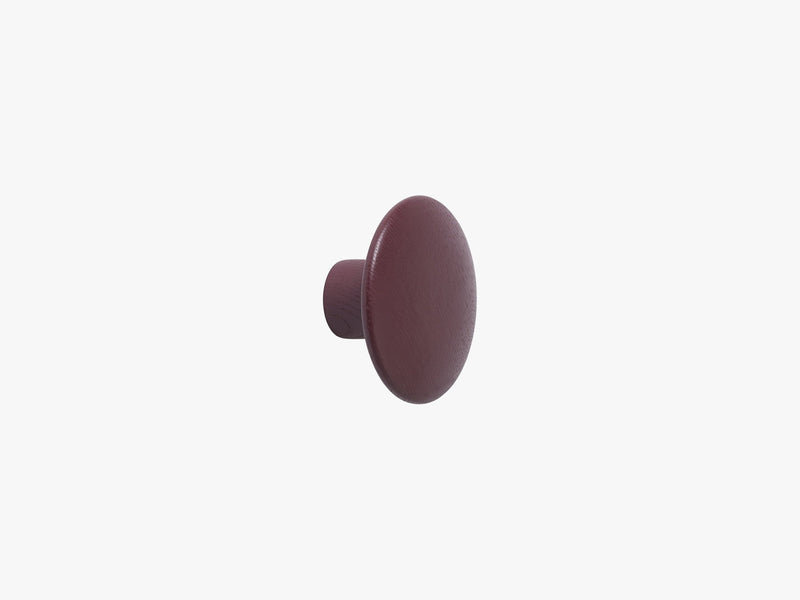 The Dots Coat Hooks / Small, Burgundy