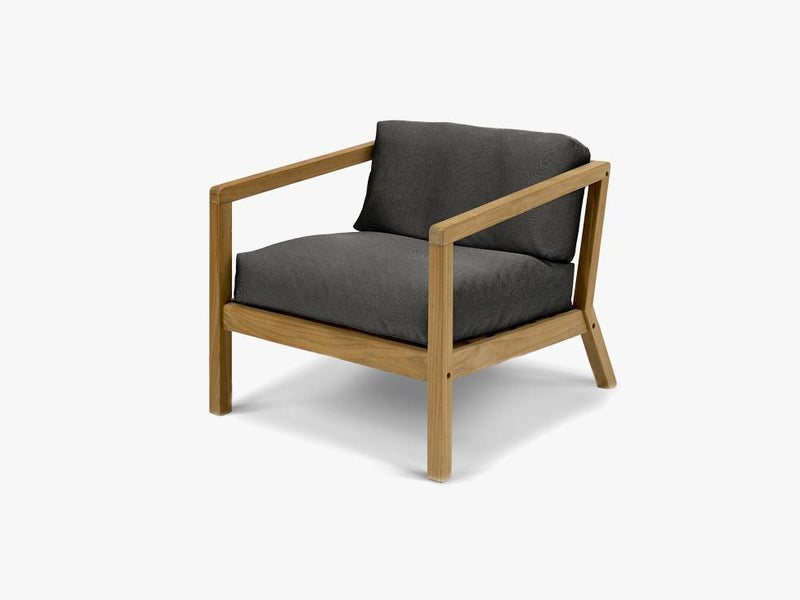 Virkelyst Chair, Teak/Charcoal