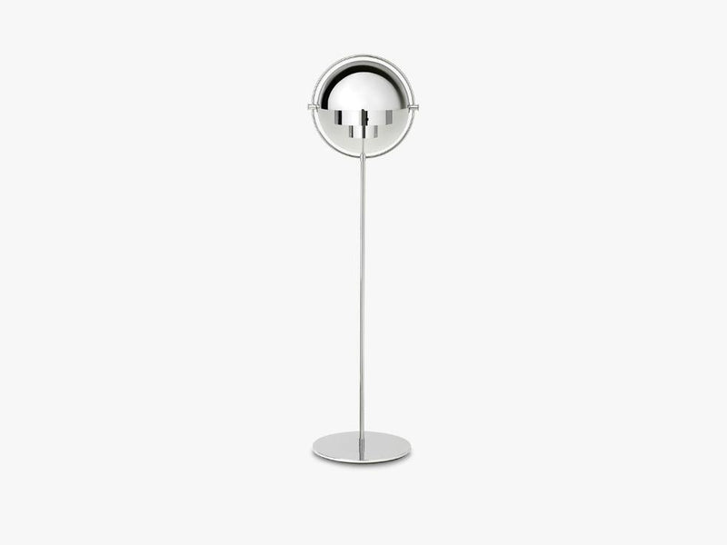 Multi-Lite Floor Lamp - Chrome Base, Chrome shade