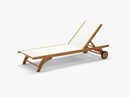 Columbus Sun Bed, White SunTexture
