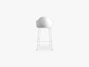 Harbour Chair - Bar, Light Grey Steel Base/White Shell