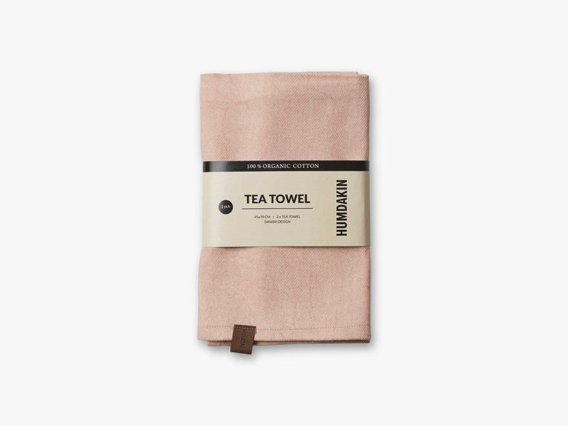 Organic Tea Towels, Clay