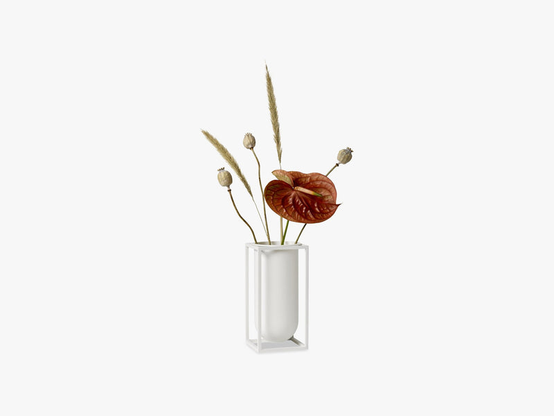 Kubus vase Lily, white