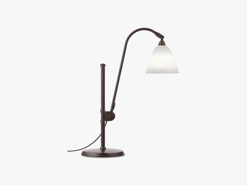 BL1 Table Lamp - Ø16 Black Brass, Bone China