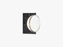 Pepe Marble Mirror Wall, Brass/Black
