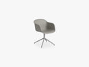 Fiber Armchair - Swivel Base W Return - Normal Shell, Grey/Grey