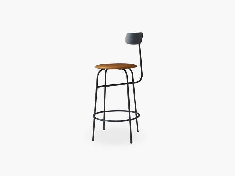 Afteroom Counter Chair, Black/Cognac