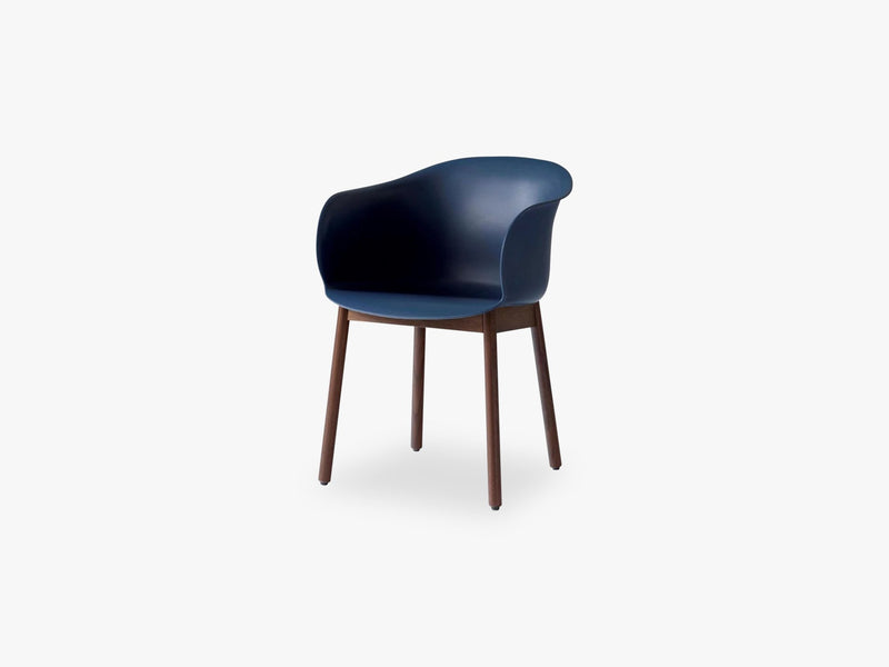 Elefy Chair JH30 Midnight Blue, Walnut base