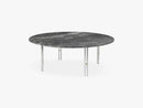 IOI Coffee Table - Ø100, Chrome/Grey Marble