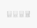 Ripple Small Glasses - Set of 4, Clear