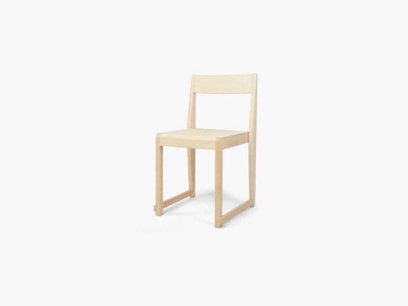 Chair 01 Natural Wood Frame, Natural Wood Seat