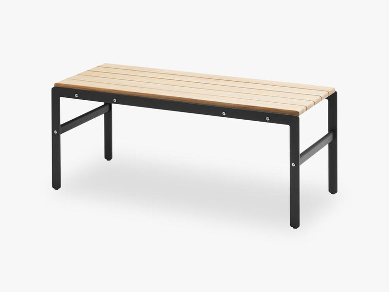 Reform Bench 110 Teak, Anthracite black