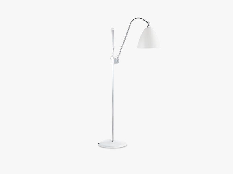 Bestlite BL3 Floor Lamp - Ø21 - Crome Base, Matt Off White/creme