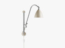 Bestlite BL5 Wall Lamp - Ø16 - Crome Base, Matt White