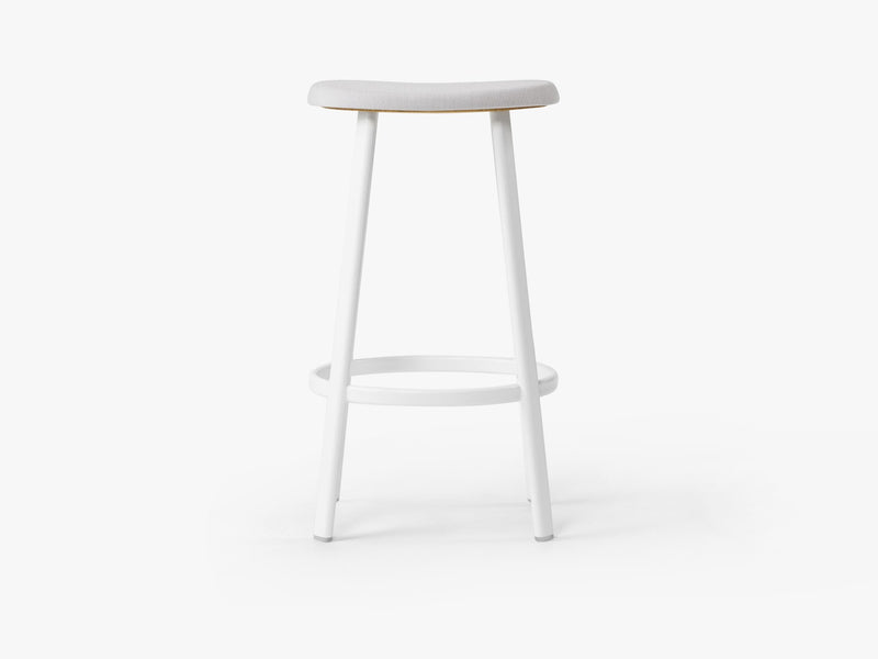 Anno Stool H75, White/Mosquito Grey Textile