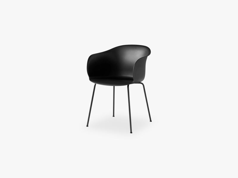 Elefy Chair JH28 Black, Black tube base