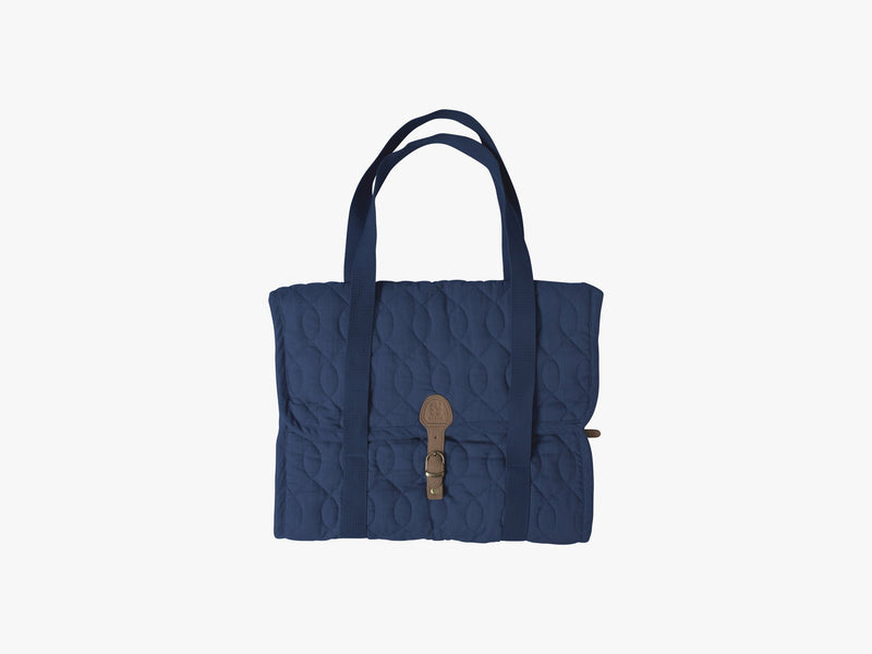 Quiltet pusletaske, royal blue