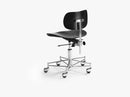 SBG197R Office Chair, Stained Black
